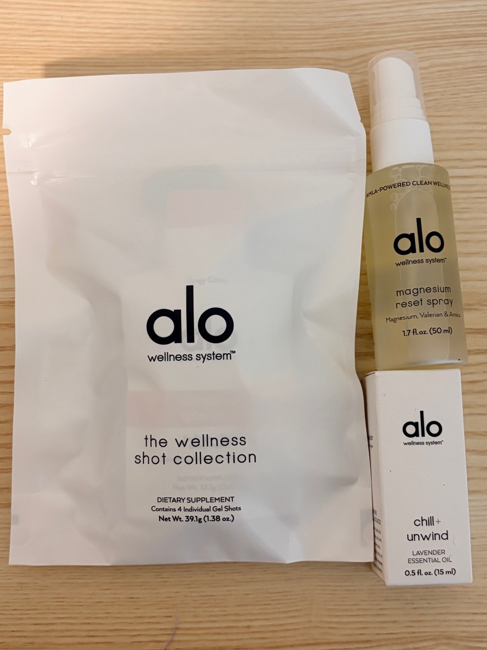 ALO Wellness Set - Magnesium Reset Spray - Shots - Chill & Unwind Lavender Oil